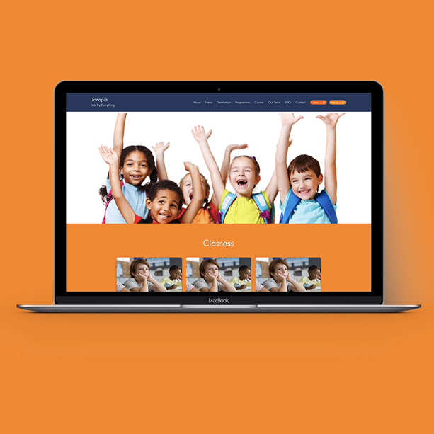 TRYTOPIA ONLINE COURSE WEBSITE DEVELOPMENT