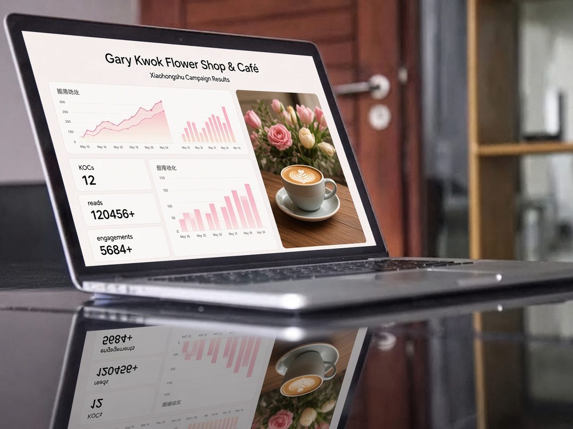Gary Kwok Flower Shop & Café Xiaohongshu campaign results