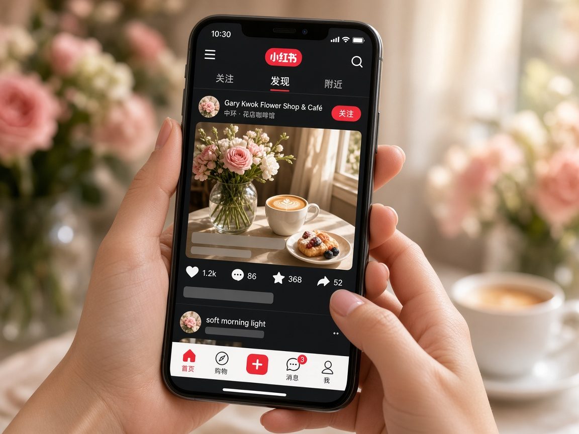 Gary Kwok Flower Shop & Café Xiaohongshu strategy